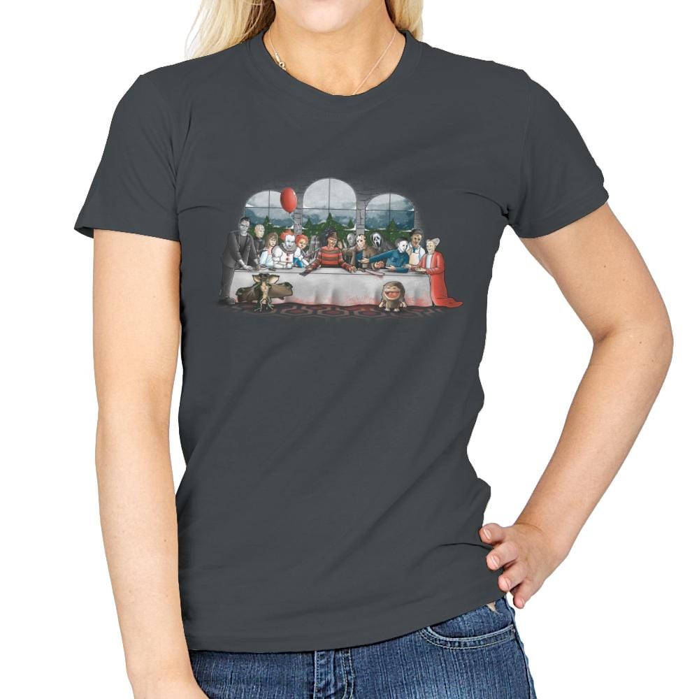 Terror Dinner - Womens T-Shirts RIPT Apparel Small / Charcoal