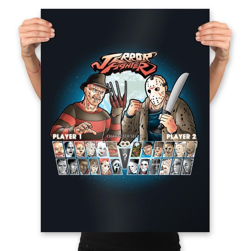Terror Fighter - Prints Posters RIPT Apparel 18x24 / Black