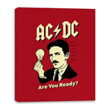 Tesla Rocks - Canvas Wraps Canvas Wraps RIPT Apparel 16x20 / Red