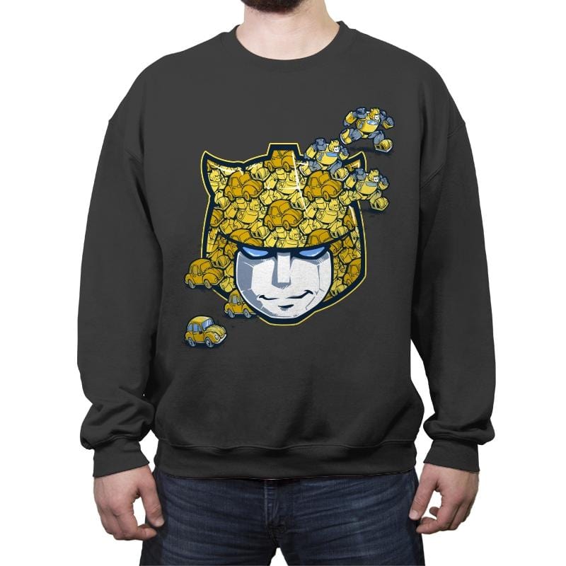 Tessellated Bee Reprint - Crew Neck Sweatshirt Crew Neck Sweatshirt RIPT Apparel