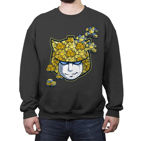 Tessellated Bee Reprint - Crew Neck Sweatshirt Crew Neck Sweatshirt RIPT Apparel