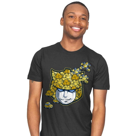 Tessellated Bee Reprint - Mens T-Shirts RIPT Apparel Small / Charcoal