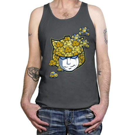Tessellated Bee Reprint - Tanktop Tanktop RIPT Apparel X-Small / Asphalt