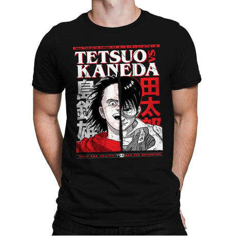 Tetsuo VS Kaneda - Mens Premium T-Shirts RIPT Apparel