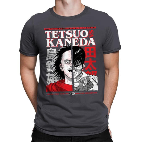 Tetsuo VS Kaneda - Mens Premium T-Shirts RIPT Apparel Small / Heavy Metal