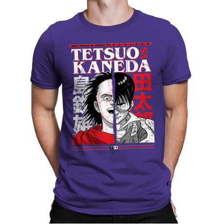 Tetsuo VS Kaneda - Mens Premium T-Shirts RIPT Apparel Small / Purple Rush