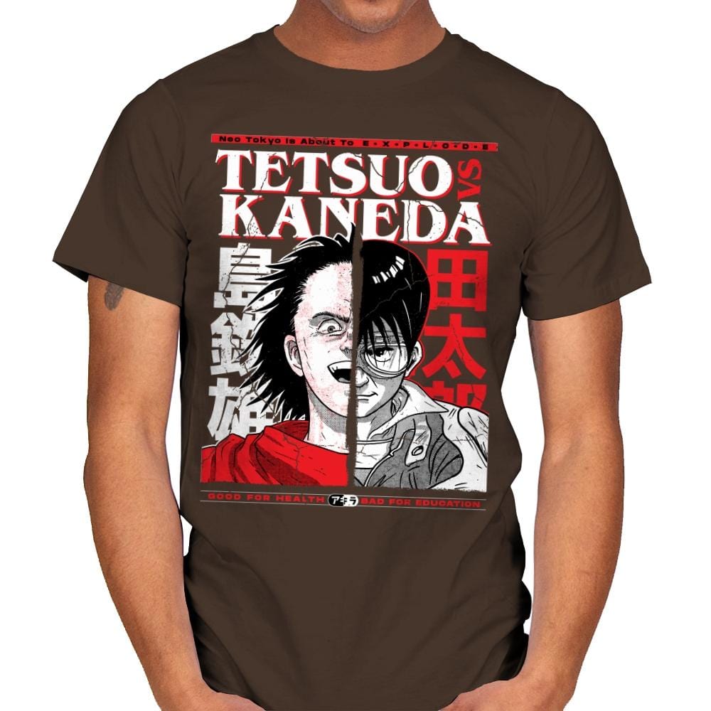 Tetsuo VS Kaneda - Mens T-Shirts RIPT Apparel Small / Dark Chocolate