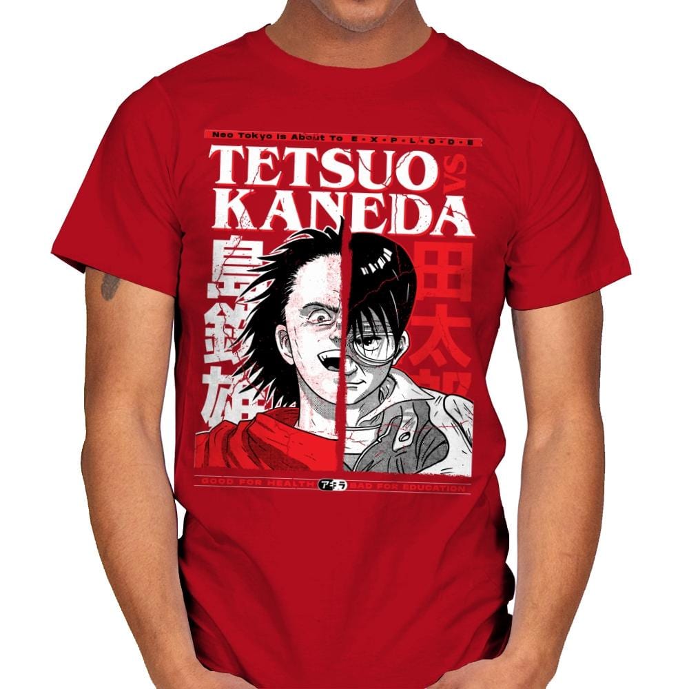 Tetsuo VS Kaneda - Mens T-Shirts RIPT Apparel Small / Red
