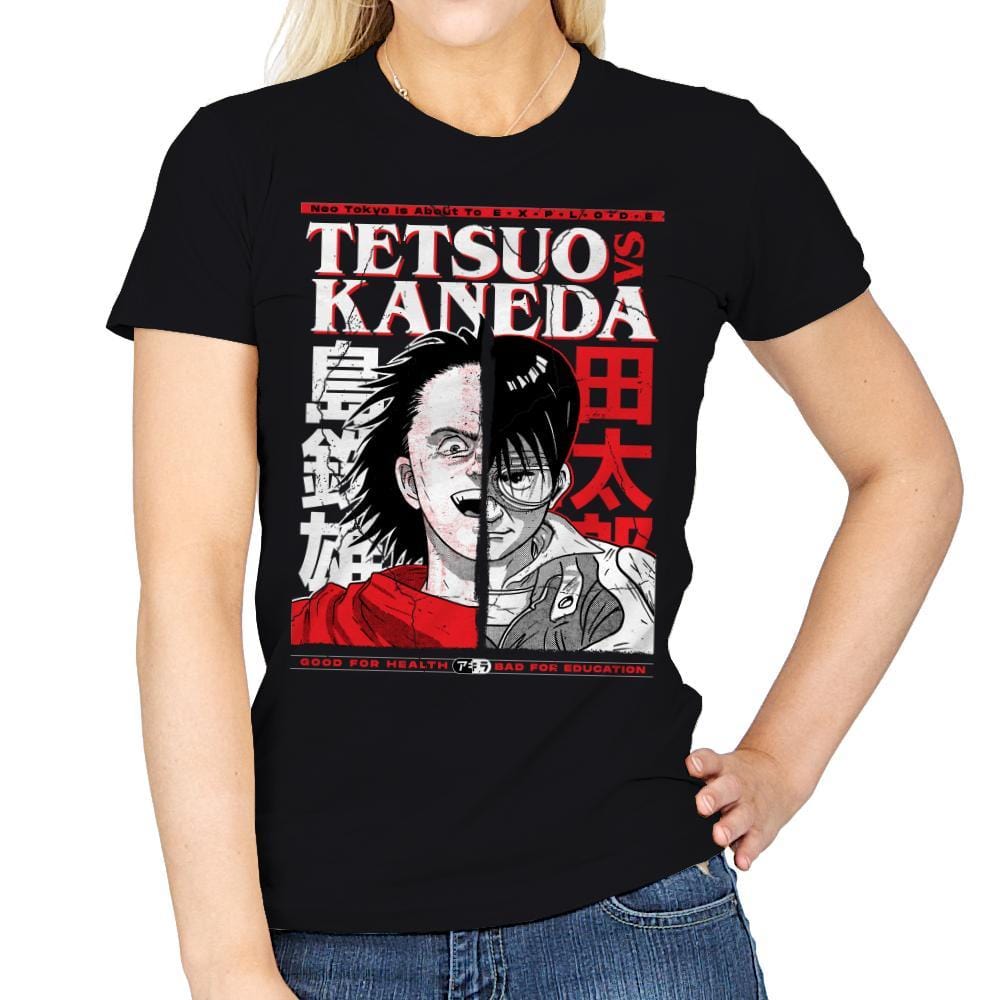 Tetsuo VS Kaneda - Womens T-Shirts RIPT Apparel