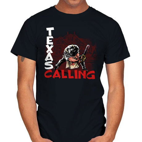 Texas Calling - Mens T-Shirts RIPT Apparel Small / Black
