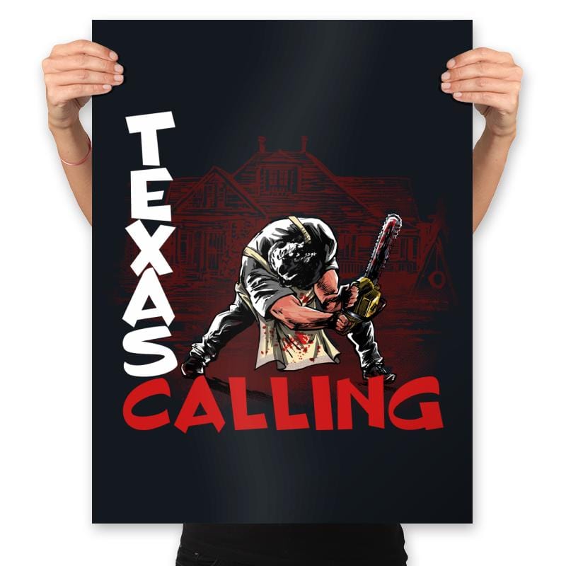 Texas Calling - Prints Posters RIPT Apparel 18x24 / Black