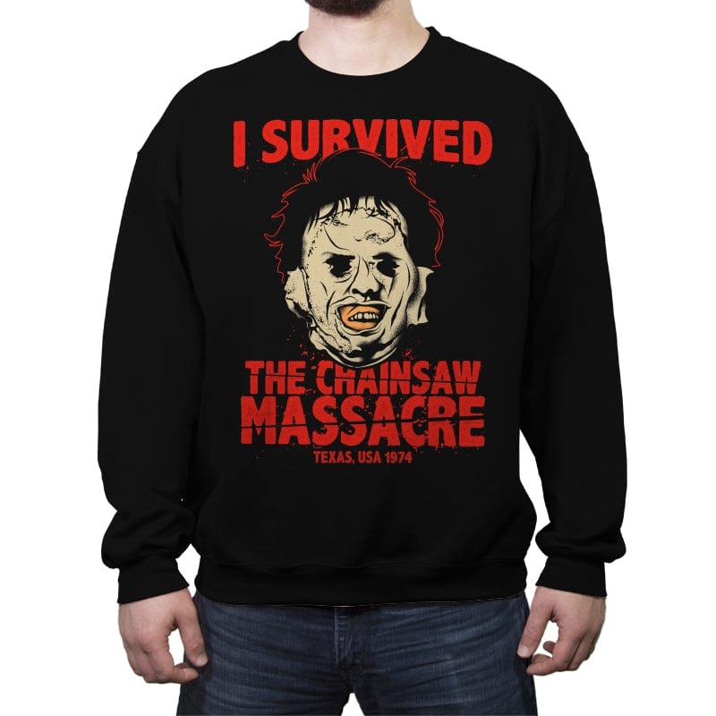 Texas Survivor - Crew Neck Sweatshirt Crew Neck Sweatshirt RIPT Apparel Small / Black