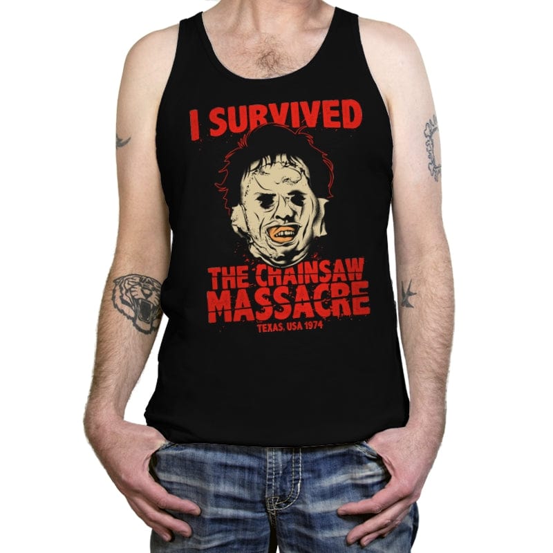 Texas Survivor - Tanktop Tanktop RIPT Apparel X-Small / Black