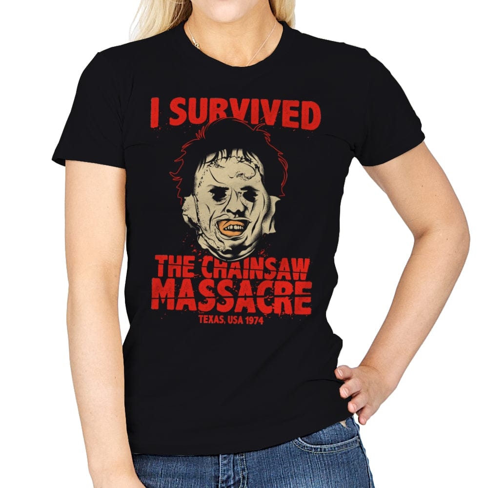 Texas Survivor - Womens T-Shirts RIPT Apparel Small / Black