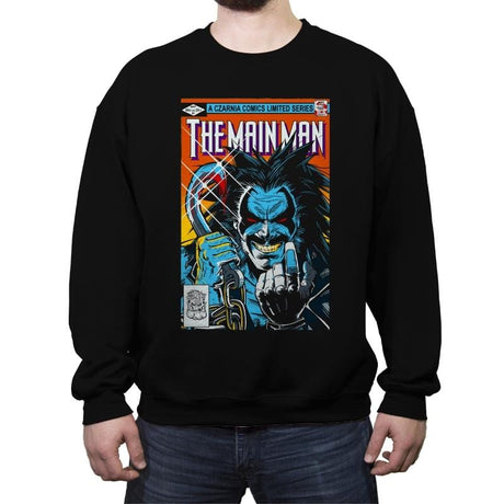 Tha Main Man #1 - Crew Neck Sweatshirt Crew Neck Sweatshirt RIPT Apparel Small / Black