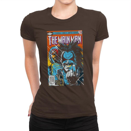 Tha Main Man #1 - Womens Premium T-Shirts RIPT Apparel Small / Dark Chocolate