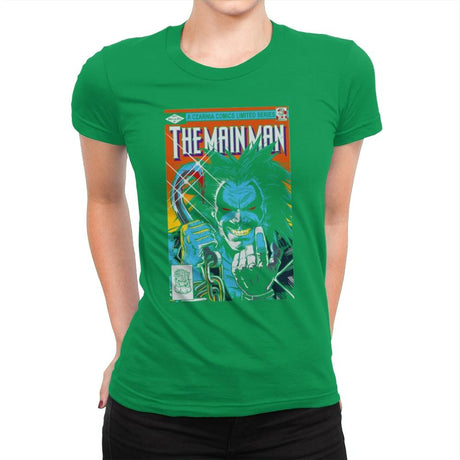 Tha Main Man #1 - Womens Premium T-Shirts RIPT Apparel Small / Kelly Green