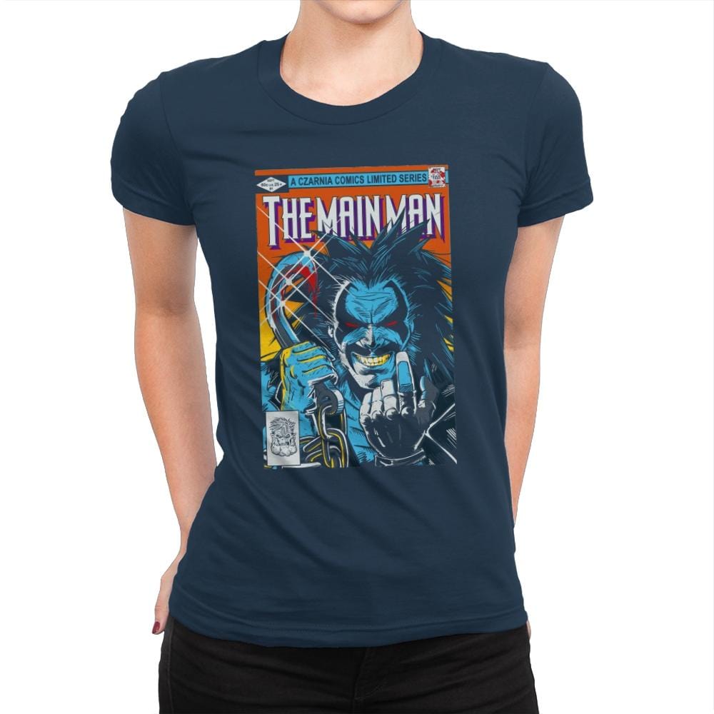 Tha Main Man #1 - Womens Premium T-Shirts RIPT Apparel Small / Midnight Navy
