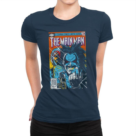 Tha Main Man #1 - Womens Premium T-Shirts RIPT Apparel Small / Midnight Navy