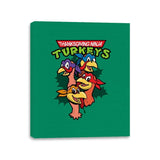 Thanksgiving Ninja Turkeys - Canvas Wraps Canvas Wraps RIPT Apparel 11x14 / Kelly