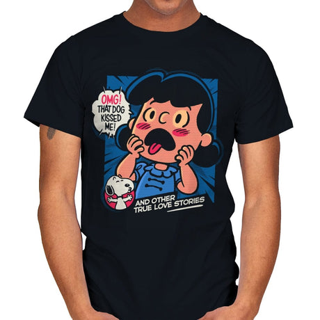 That Dog Kissed Me - Mens T-Shirts RIPT Apparel Small / Black
