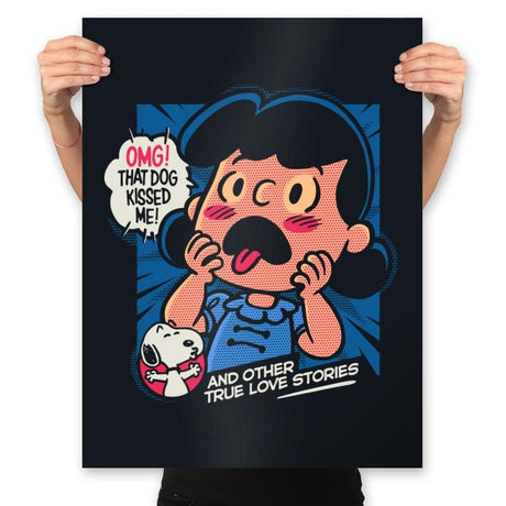That Dog Kissed Me - Prints Posters RIPT Apparel 18x24 / Black
