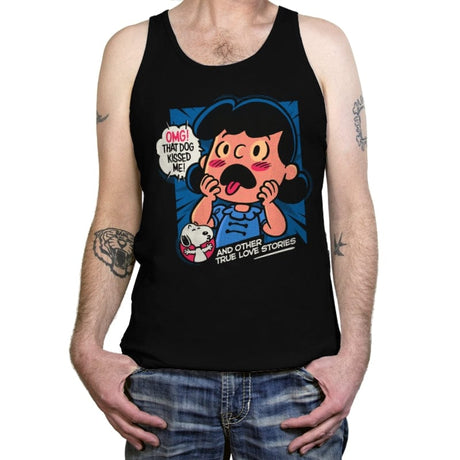 That Dog Kissed Me - Tanktop Tanktop RIPT Apparel X-Small / Black