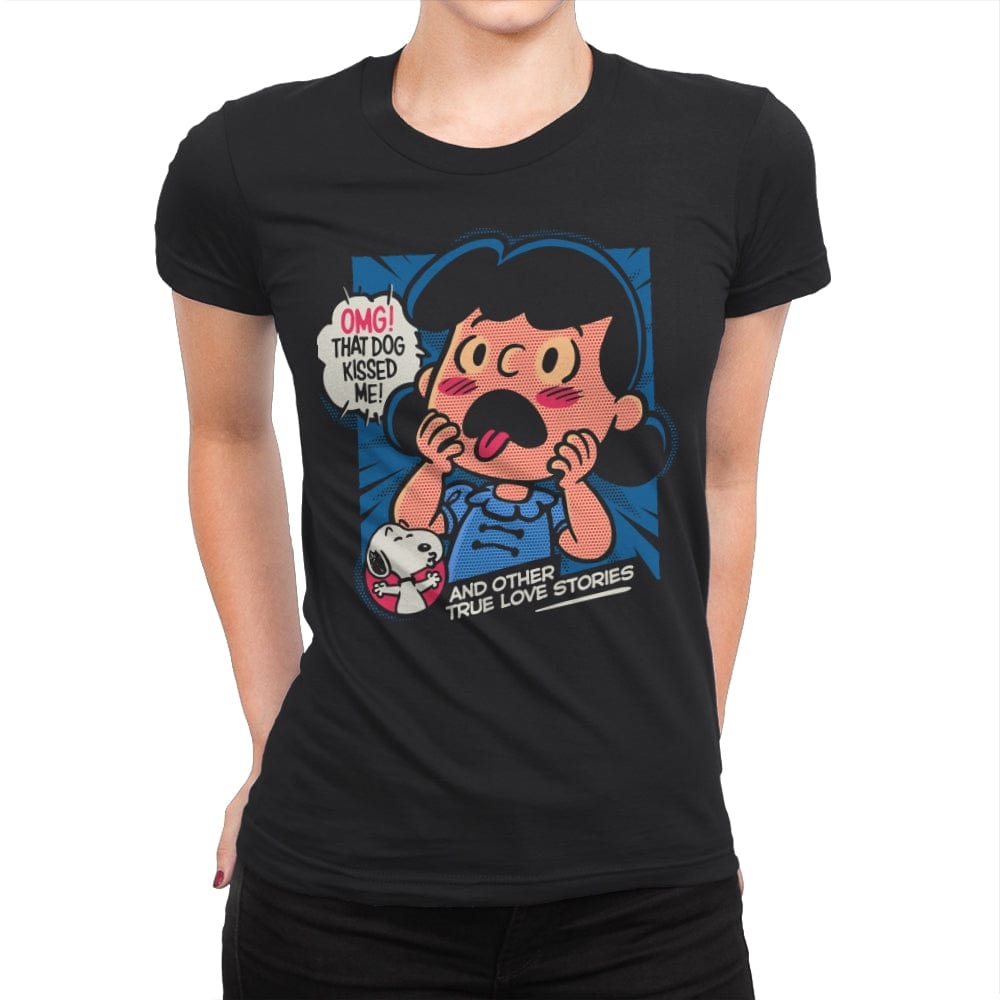 That Dog Kissed Me - Womens Premium T-Shirts RIPT Apparel Small / Black
