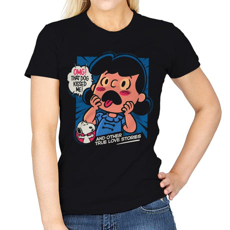 That Dog Kissed Me - Womens T-Shirts RIPT Apparel Small / Black
