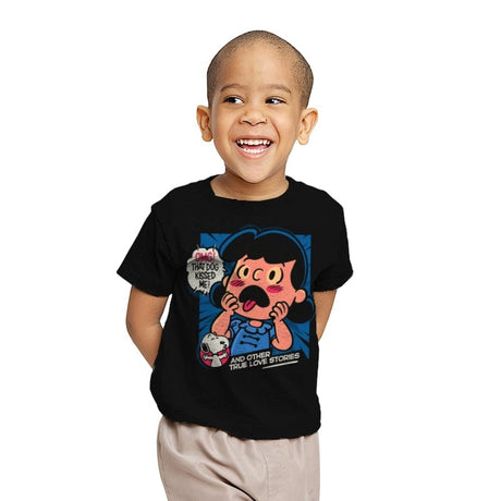 That Dog Kissed Me - Youth T-Shirts RIPT Apparel X-small / Black