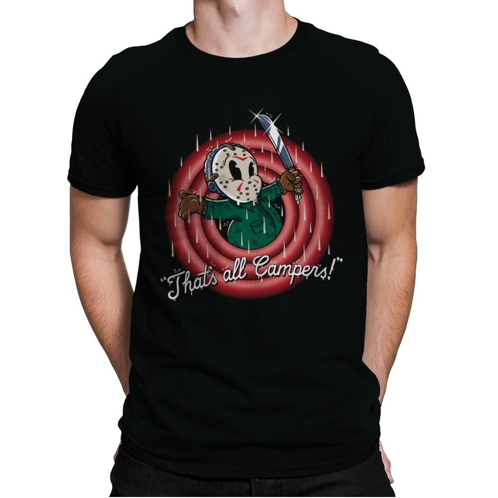 That's All Campers! - Mens Premium T-Shirts RIPT Apparel Small / Black