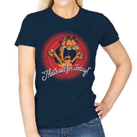 That's All For Today! - Womens T-Shirts RIPT Apparel Small / Navy