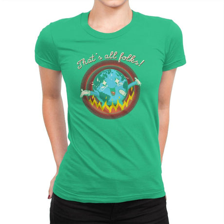 That's All, That's It - Womens Premium T-Shirts RIPT Apparel Small / Kelly Green