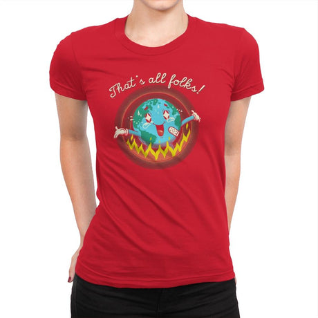 That's All, That's It - Womens Premium T-Shirts RIPT Apparel Small / Red