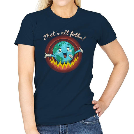 That's All, That's It - Womens T-Shirts RIPT Apparel Small / Navy