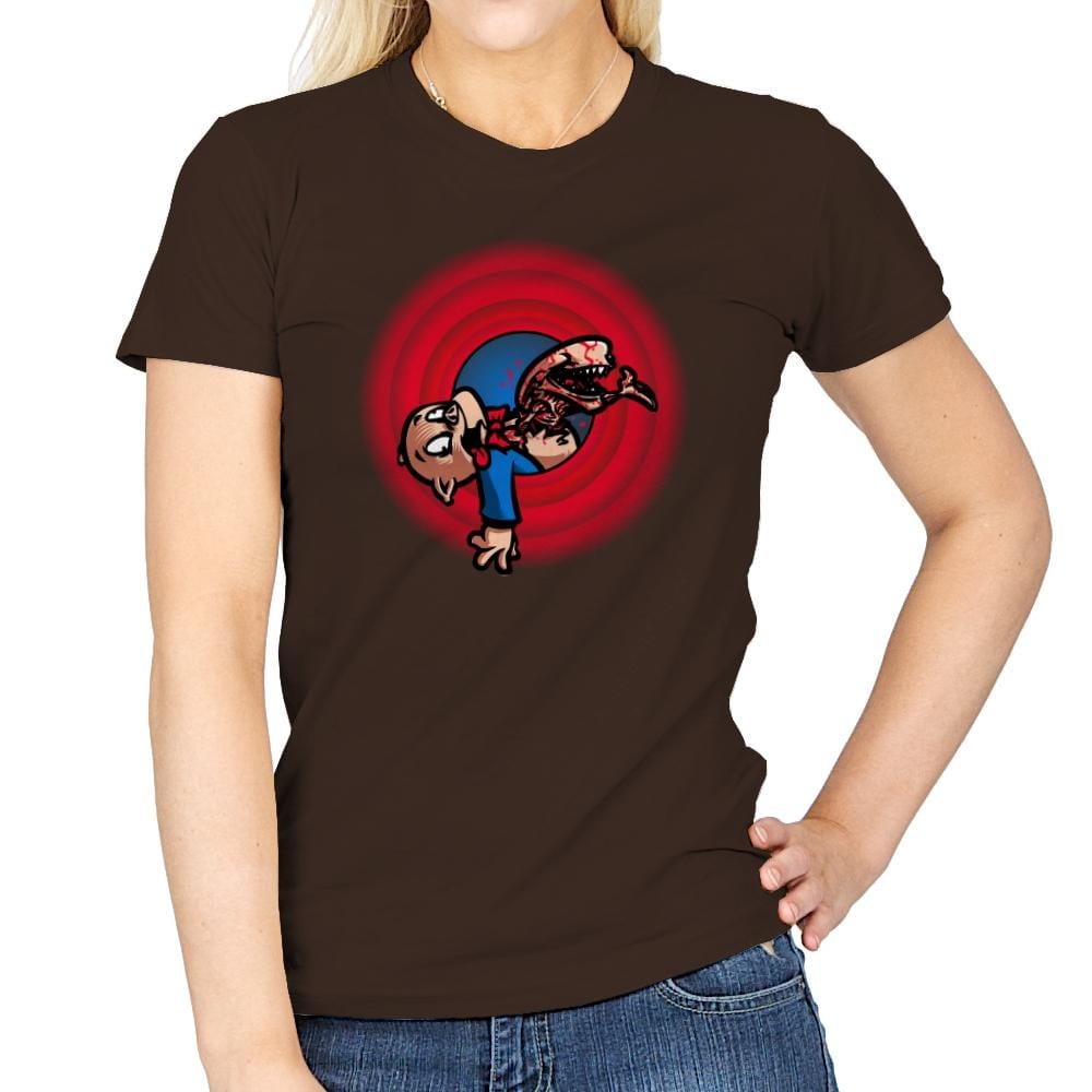 That's All, Xenomorphs! Exclusive - Womens T-Shirts RIPT Apparel Small / Dark Chocolate