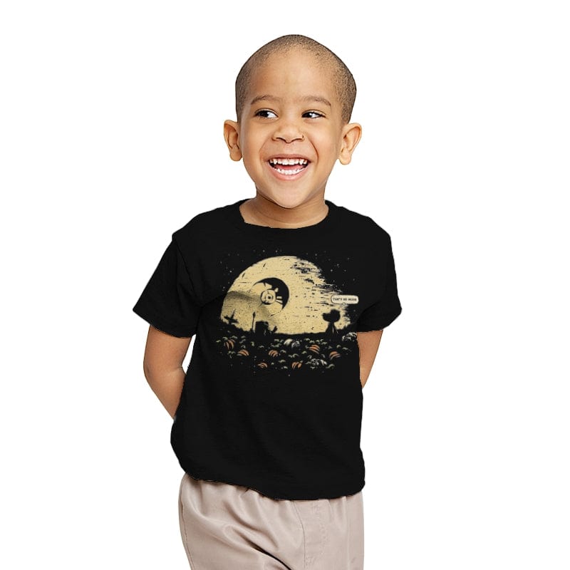 That's No Moon - Youth T-Shirts RIPT Apparel X-small / Black