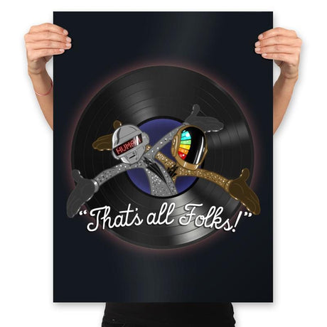 Thats All Folks - Prints Posters RIPT Apparel 18x24 / Black