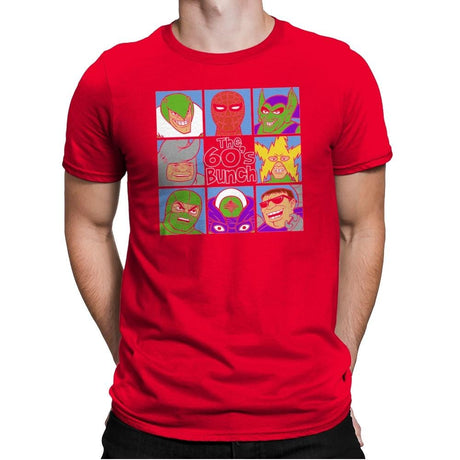 The 60's Bunch - Mens Premium T-Shirts RIPT Apparel Small / Red