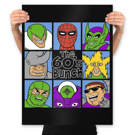 The 60's Bunch - Prints Posters RIPT Apparel 18x24 / Black