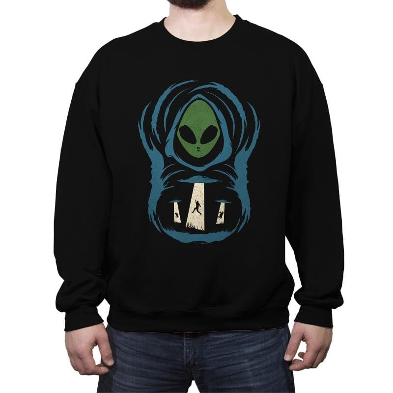 The Abduction In The Field - Crew Neck Sweatshirt Crew Neck Sweatshirt RIPT Apparel Small / Black