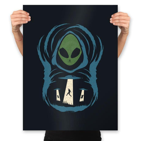 The Abduction In The Field - Prints Posters RIPT Apparel 18x24 / Black