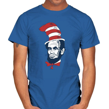The Abe in the Hat - Mens T-Shirts RIPT Apparel Small / Royal