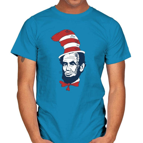 The Abe in the Hat - Mens T-Shirts RIPT Apparel Small / Sapphire