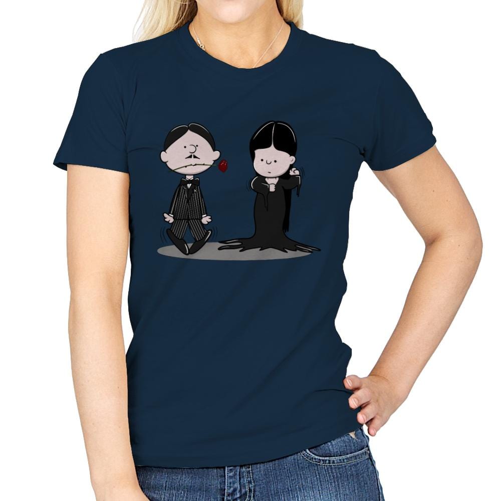 The Addams Dance - Womens T-Shirts RIPT Apparel Small / Navy
