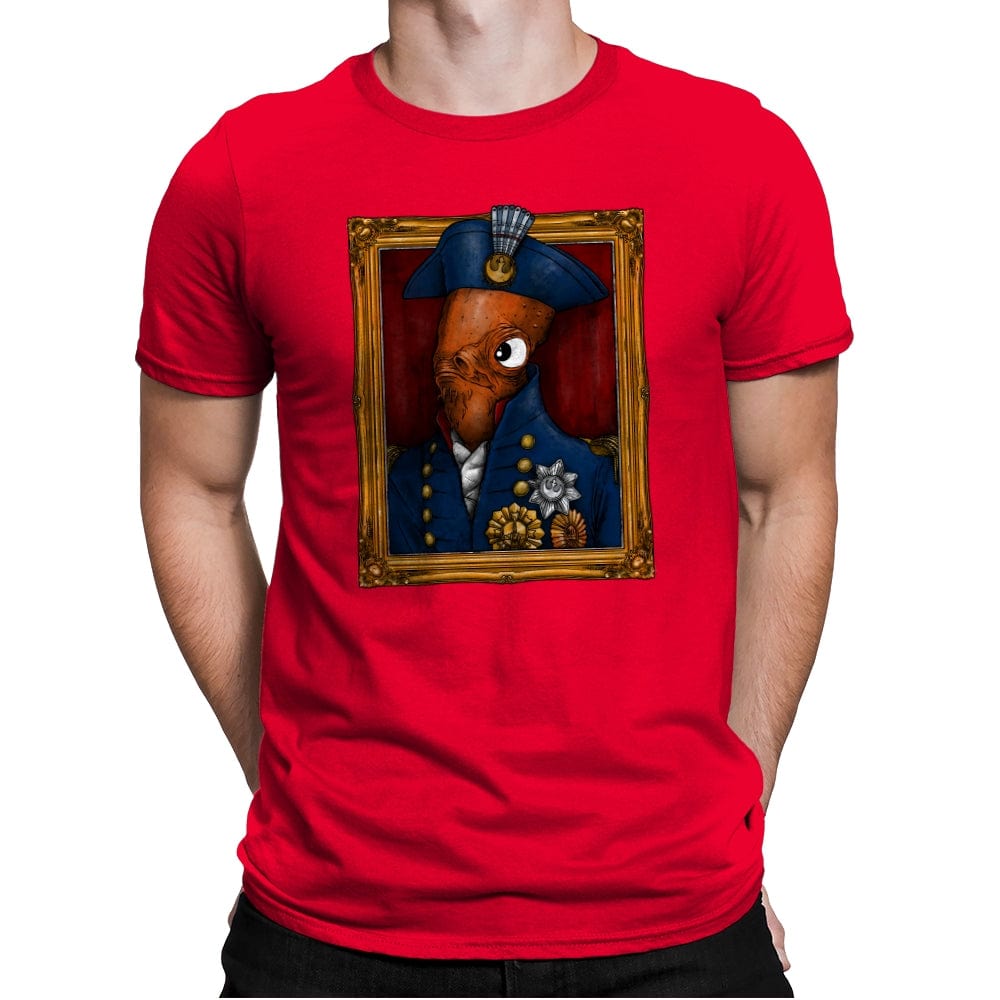 The Admiral - Mens Premium T-Shirts RIPT Apparel Small / Red