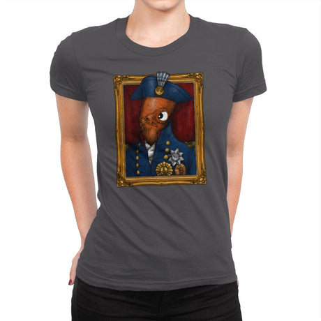 The Admiral - Womens Premium T-Shirts RIPT Apparel Small / Heavy Metal