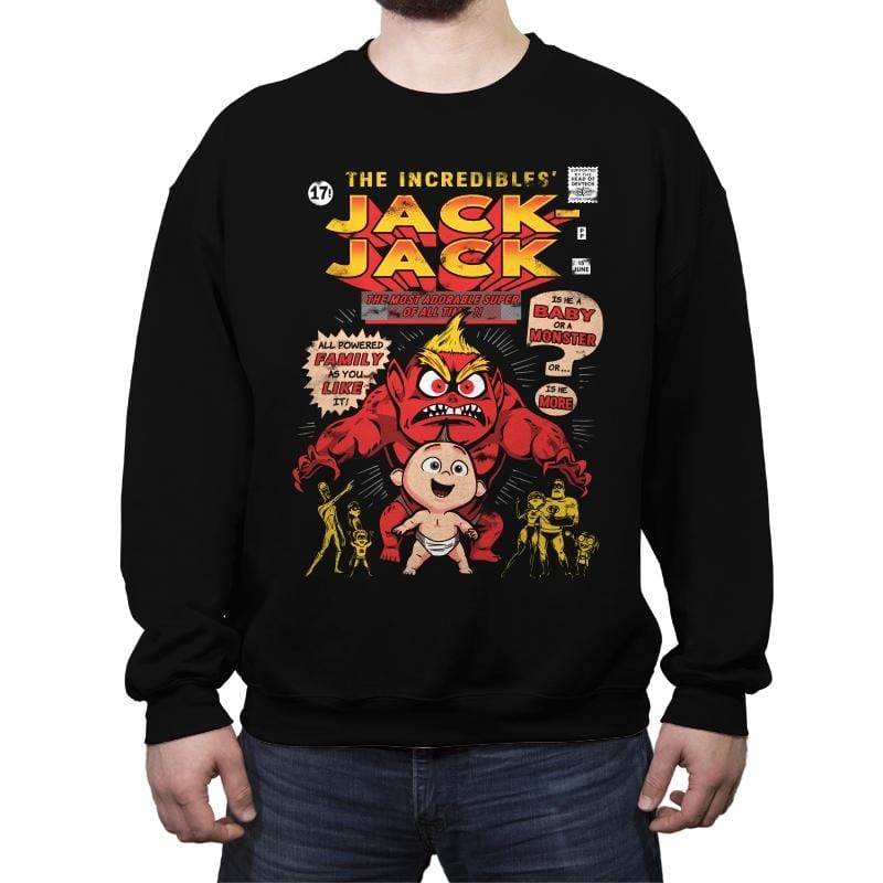 The Adorable Super - Crew Neck Sweatshirt Crew Neck Sweatshirt RIPT Apparel Small / Black