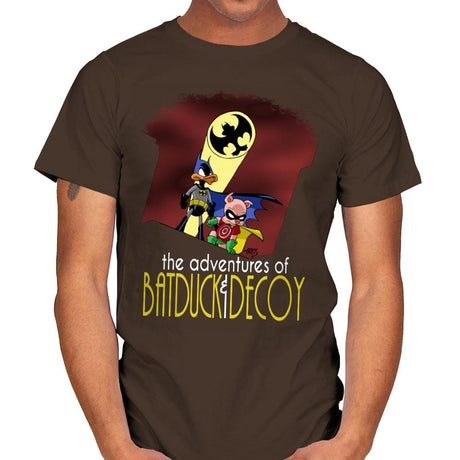 The Adventures of Batduck and Decoy - Anytime - Mens T-Shirts RIPT Apparel Small / Dark Chocolate