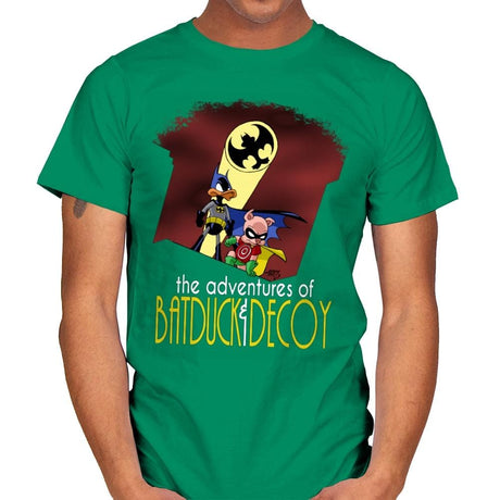 The Adventures of Batduck and Decoy - Anytime - Mens T-Shirts RIPT Apparel Small / Kelly